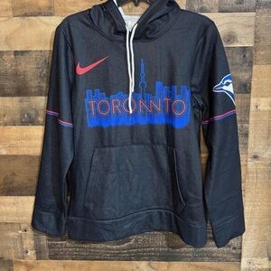 Nike Black and Blue Toronto Hoodie